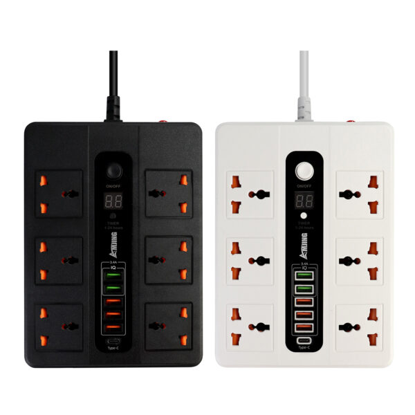ultra high speed socket bkl-11 sockets 5 usb 1 bd 2 meter 3000 watts power socket (random color) - Image 6