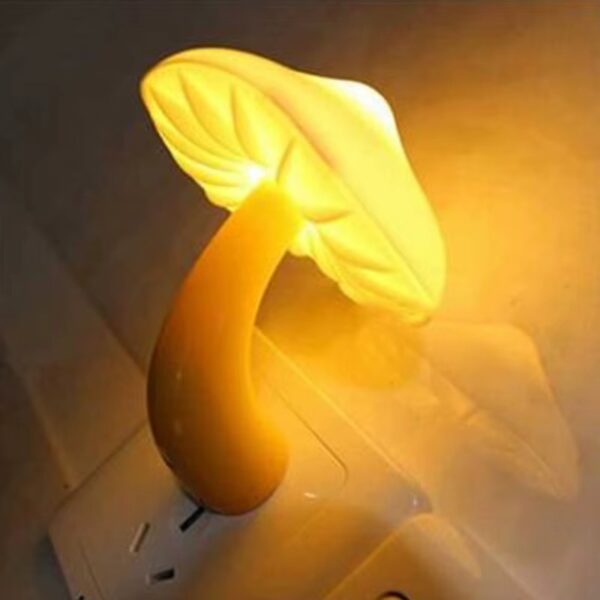 mushroom shape led night light | flower lamp bedroom baby room lamps for family, friend or kids gifts (random colors) - Image 2