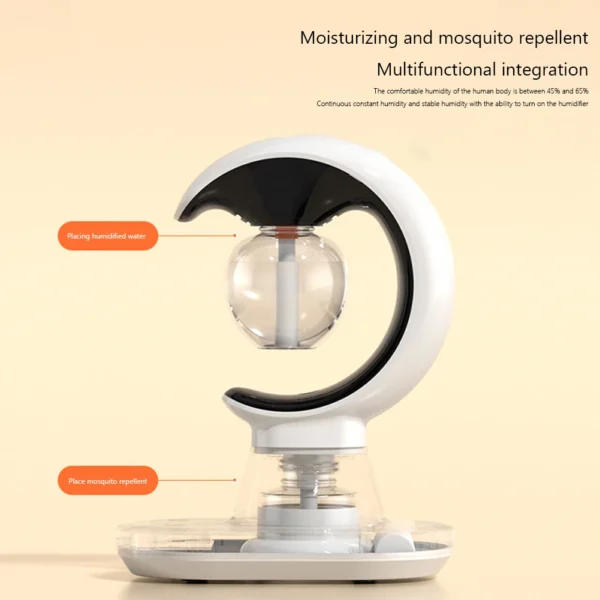3 in 1 humidification mosquito repellent lamp | smart electric mosquito killer lamp with self drainage | mosquito humidifier evaporative | humidifier home night lamp(random color ) - Image 3