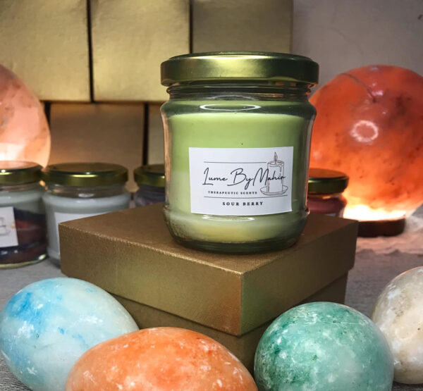 sour berry candle - sour, sweet, and oh-so-irresistible – handmade berry fusion soy wax candle -100 gram