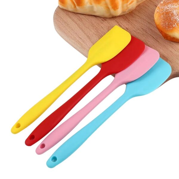 silicone spatula heat resistant non-stick flexible rubber kitchen utensil (random color)