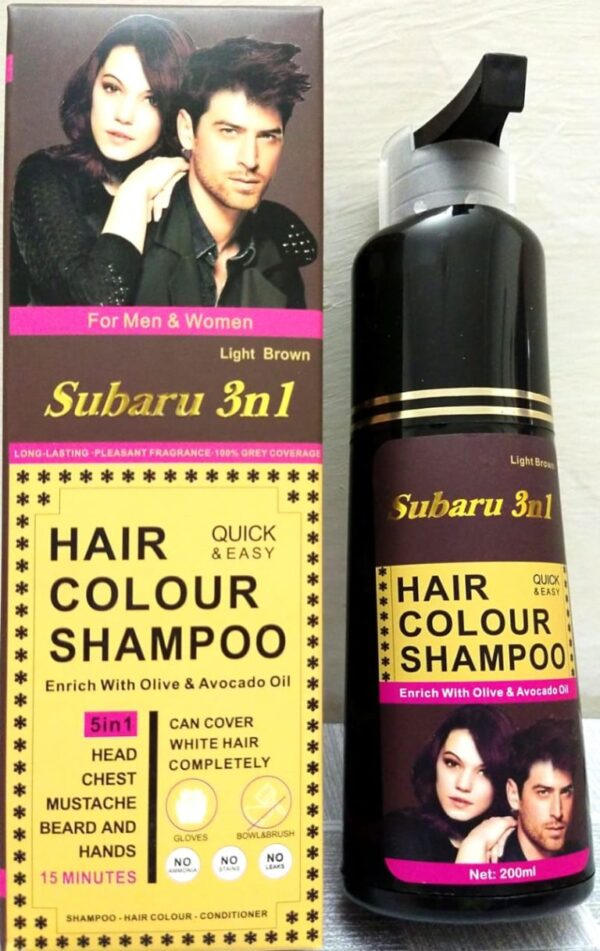 subaru dark brown hair color shampoo | hair color shampoo for men & women | best quality shampoo 200 ml - Image 7