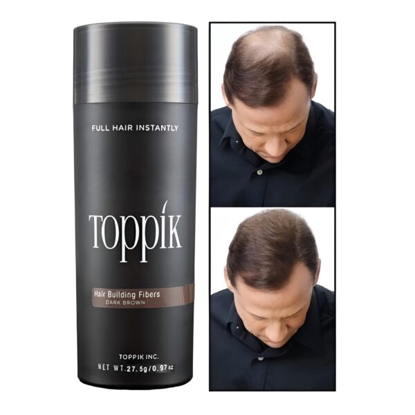toppik hair building fiber fuller looking hair for men & women (27.5g) - Image 3