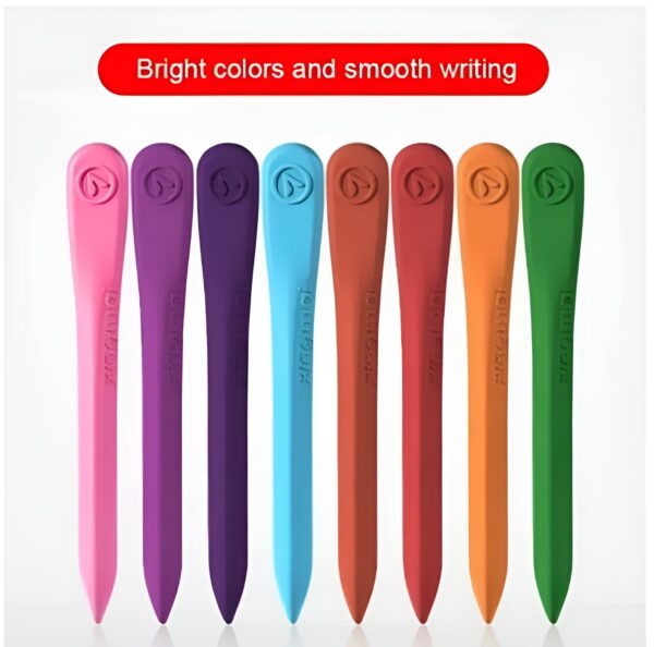 children pack of 12 plastic crayons, 12 vibrant crayons colors, caryon pencils - Image 5