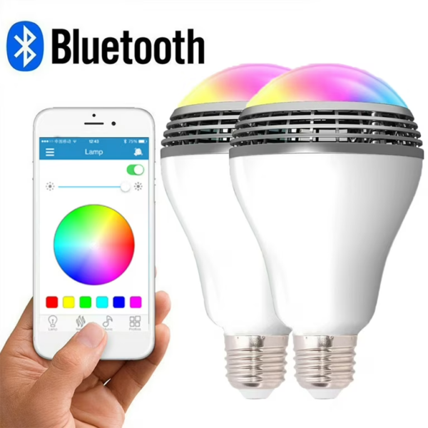 e27 bluetooth smart led bulb with speaker with app control it
