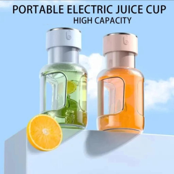 1600ml portable electric rechargeable cordless barrel juicer (random color)