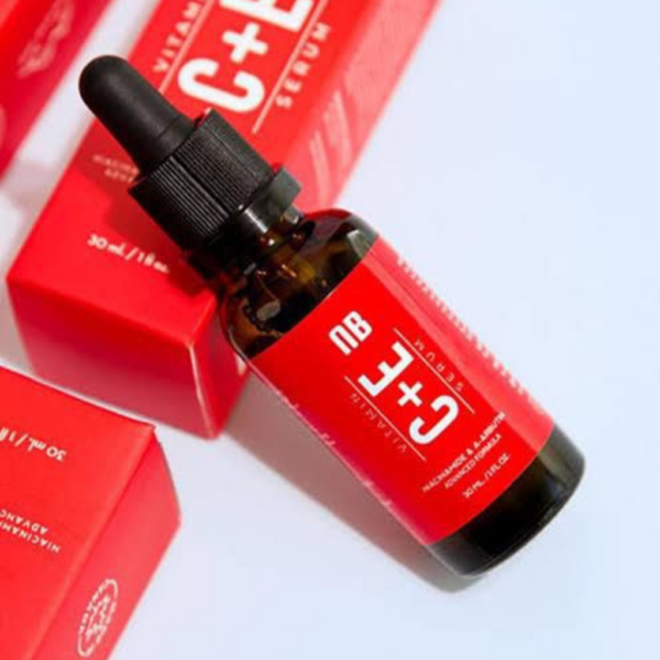 nirvana botanics vitamin c + e serum - 15ml | anti acne & glowing serum vitamin c + e