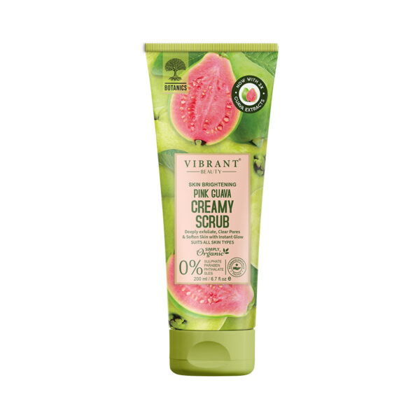 vibrant beauty brightening luxurious pink guava creamy scrub (200ml) - Image 4