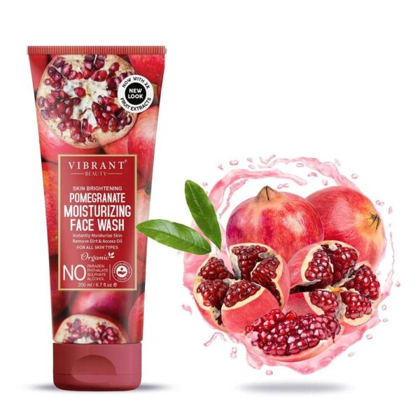 vibrant beauty brightening pomegranate moisturizing face wash - Image 7