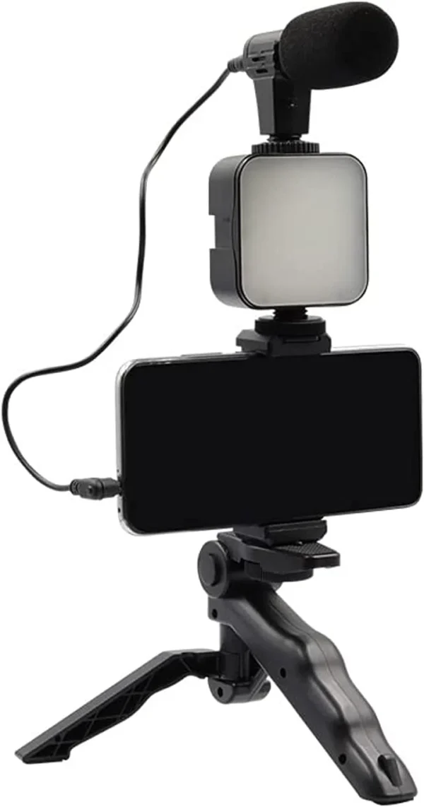 ay-49 video making kit vlogging tripod triple band light - Image 5