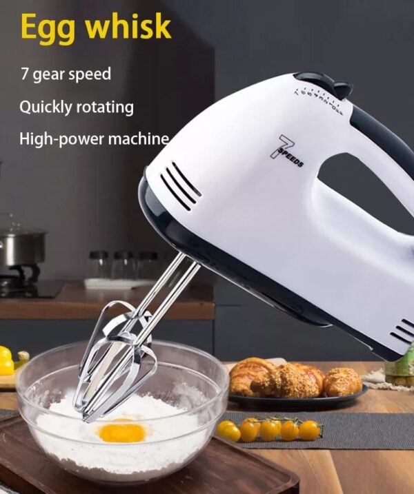 dh-133 scarlett multifunctional 7 speed mini mixer electric food blender scarlett handheld mixer egg beater automatic cream food cake baking dough mixer - Image 6