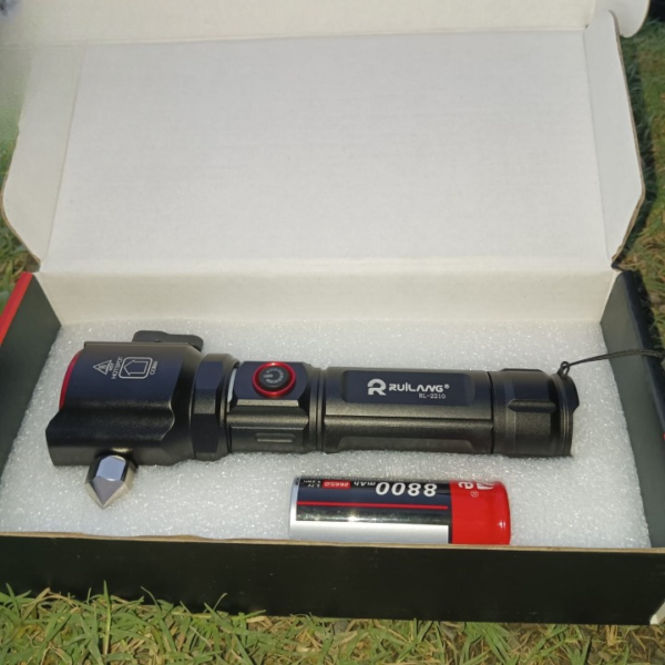super powerful 2-in-1 emergency flashlight torch & charging bank waterproof led 2210long range flashlight - Image 5
