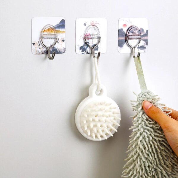 magic wall hook (pack of 6) (random color)