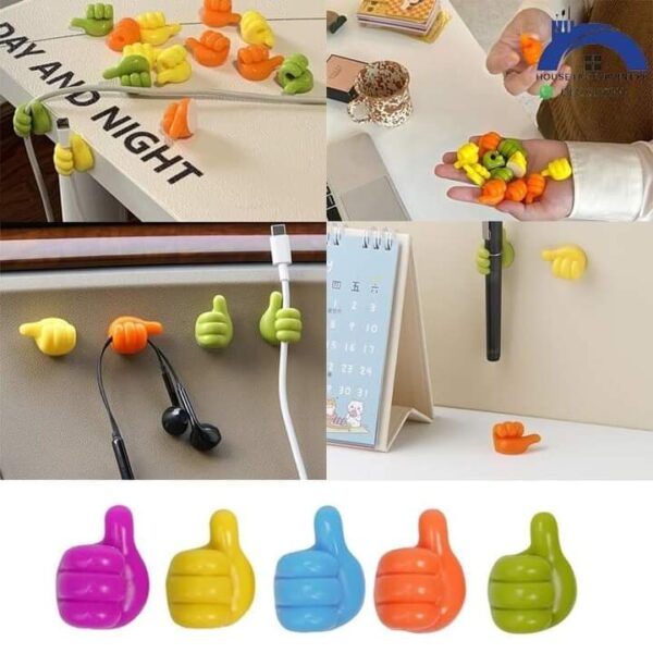 silicone thumb wall hook (10 pcs)