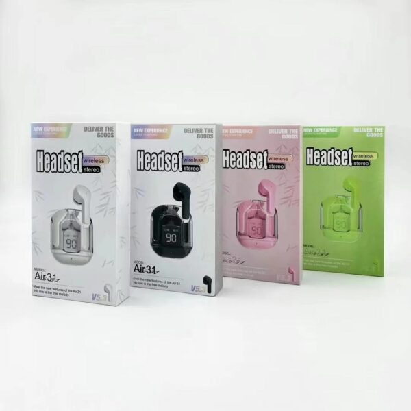 air31 earbuds wireless crystal transparent body | air 31 bluetooth ear bud - Image 9