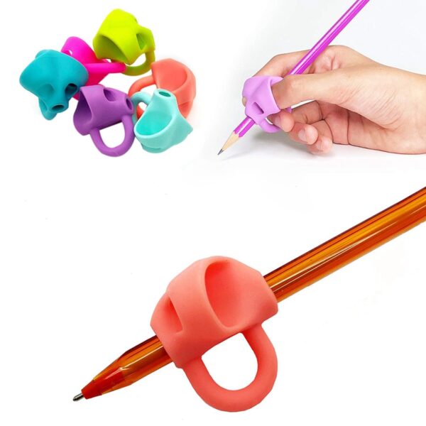 pencil grip pen writing assistant holder child pencil grip handwritten non-toxic silicone posture correction finger trainer