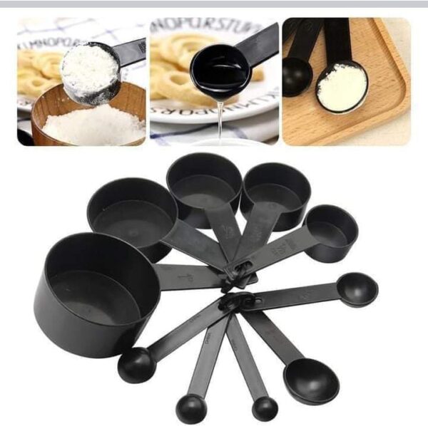 10pcs kitchen measuring spoons teaspoon coffee sugar scoop cake baking flour measuring cups kitchen