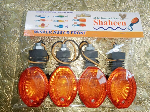 indicator for bike mini size   flexible unbreakable yellow color 4 pcs
