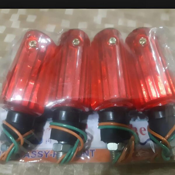 fancy indicator for bike mini size flexible unbreakable red color 4 pcs