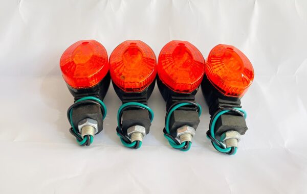 fancy indicator for bike mini size flexible unbreakable yellow color 4 pcs