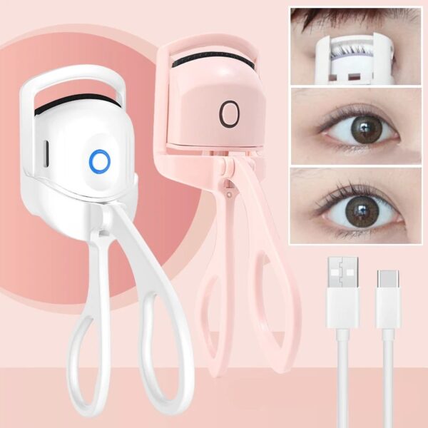 automatic eyelash curler  | electric eyelash curler, eye beauty makeup tools, long lasting curling (random color)