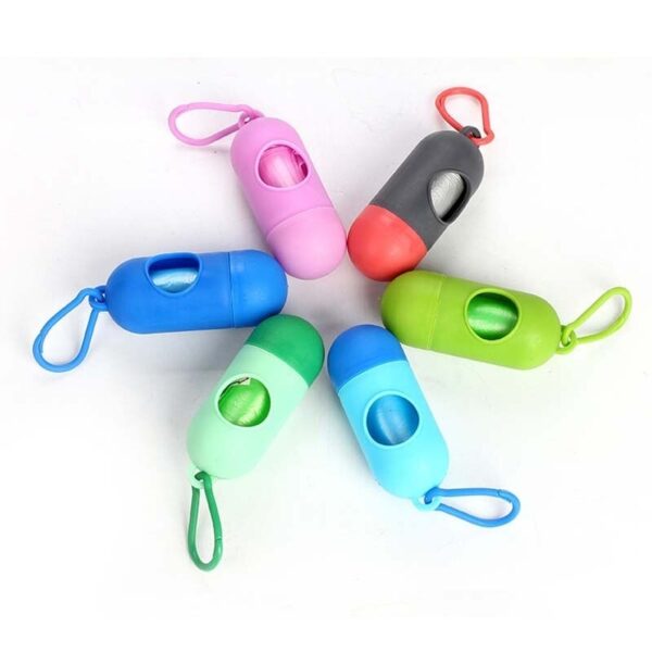 disposable baby diapers bag box kit  - with dispenser lead clip (random color)