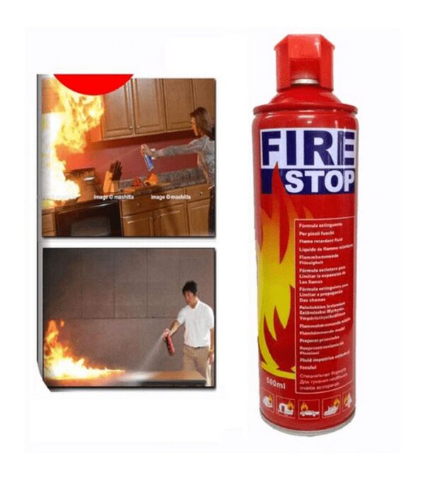 foam stop fire 500ml - fire stop - fire extinguisher - portable spray safety