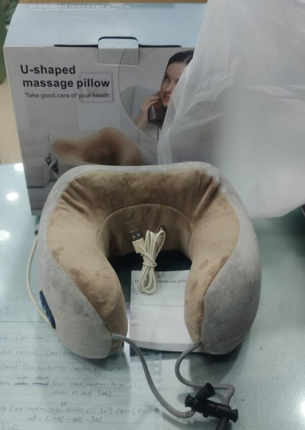 jinserta neck cushion massager - usb charging massage pillow - Image 9