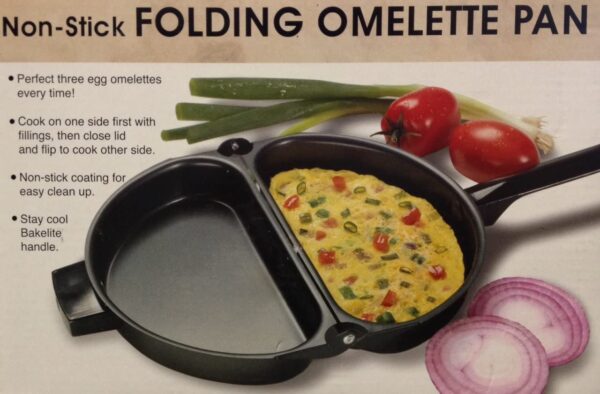 non-stick folding omelette pan