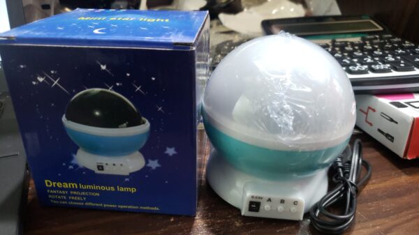 (small )mini led rotating star projector lighting moon starry sky children baby night sleep light projection lamp (random color) - Image 2