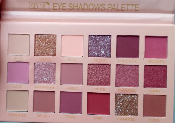 18 shade- matte waterproof nude eyeshadow palette - Image 3