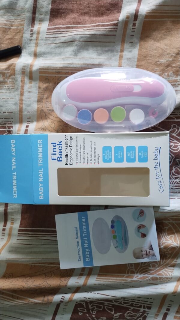 baby nail clippers safe electric baby nail trimmer, baby nail file kit born - Image 3