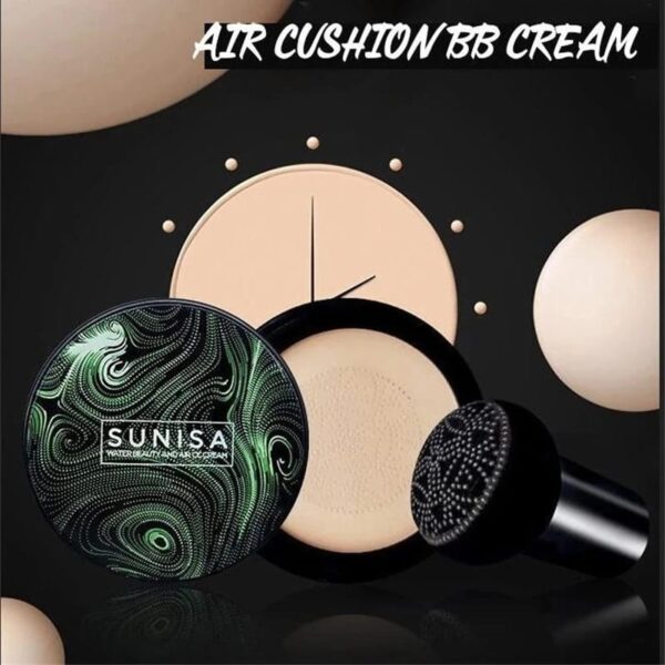 sunisa foundation base 20g waterproof mushroom head air cushion bb cream nude liquid foundations  (with yanqina 36h liner ) - Image 5