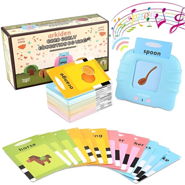 audible flash cards baby reading machine for kids early learning english | montessori toddlers gifts (random color ) - Image 6