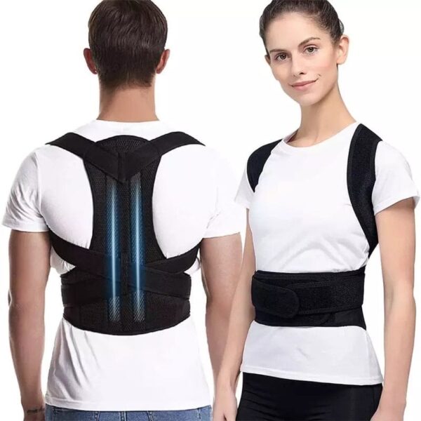 adjustable posture back belt, posture corrector belt for men and women, back support and shoulder belt - Image 3