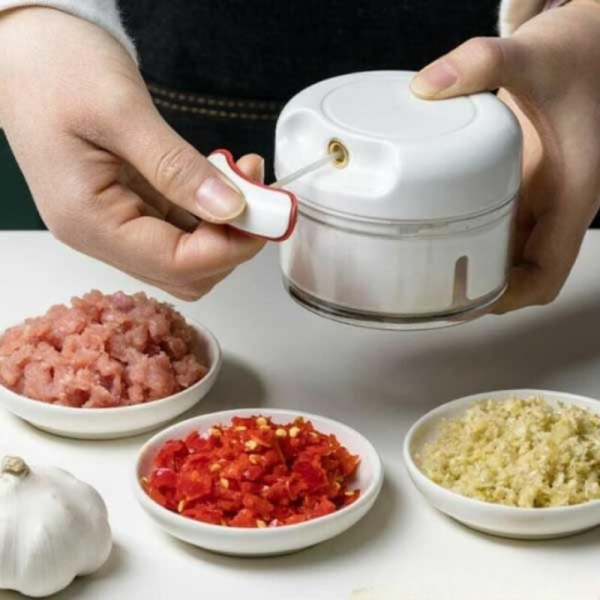 multifunctional grinding food chopper | mini manual chopper(random color )