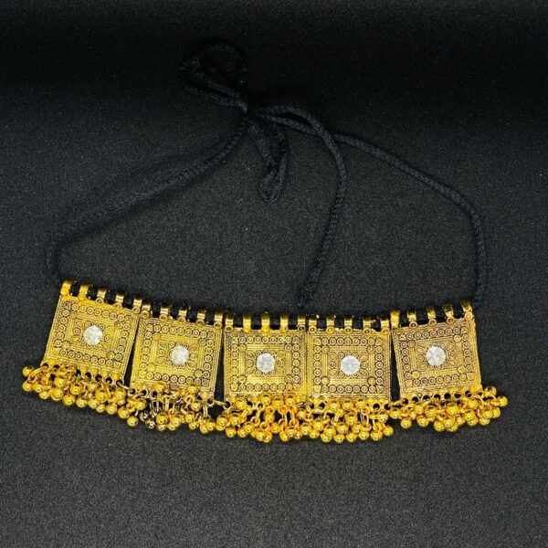 afghani antique choker necklace with earrings for women /necklace set - Image 5