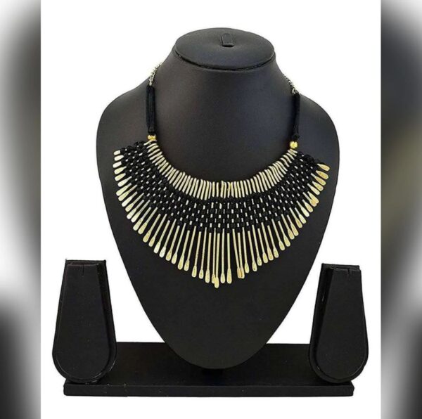 multi and black color choker necklace for women / fancy pendant choker for girls - Image 2
