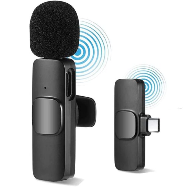 k8 collar wireless microphone type c supported