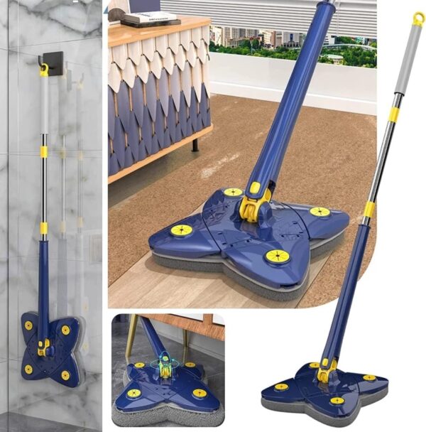 cleaning mop 360° rotatable adjustable corner mop  self squeezing wringing mop multifunctiona rotating mop for floor wall window
