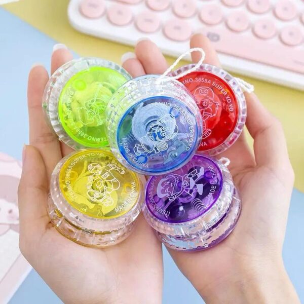 pack of 12 led toys yo yo sport toys yo yo flashing plastic for kids - Image 4