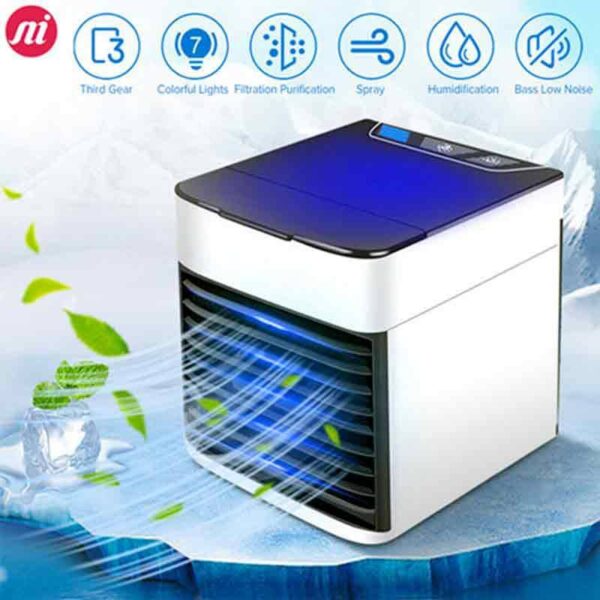 air ultra portable home air cooler | portable personal air conditioner, mini usb 3 in 1 air cooler - Image 10