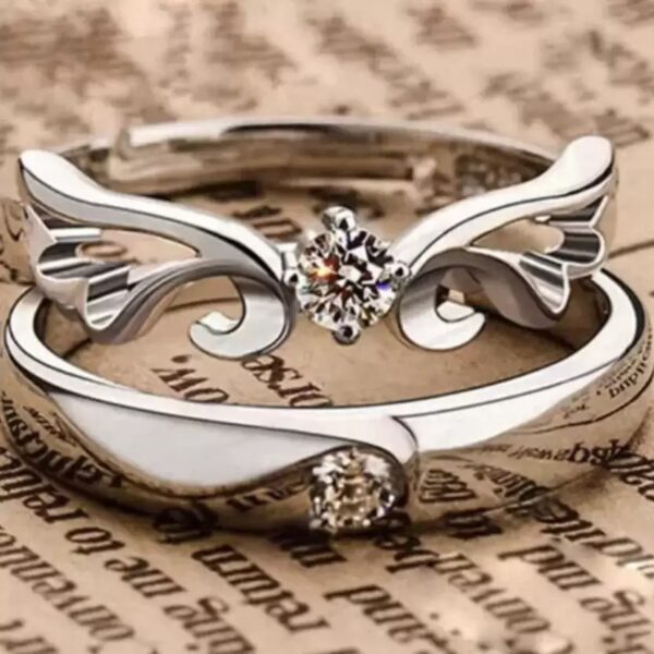 1 pair of couple ring for engagement and friendship gift | stainless steel ring - Image 4