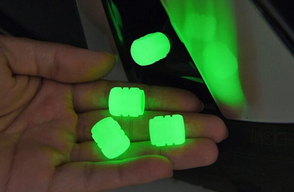 luminous valve motorcycle bicycle bike car wheel tyre hub cap fluorescent night glowing luminous valve stem caps decor - Image 7
