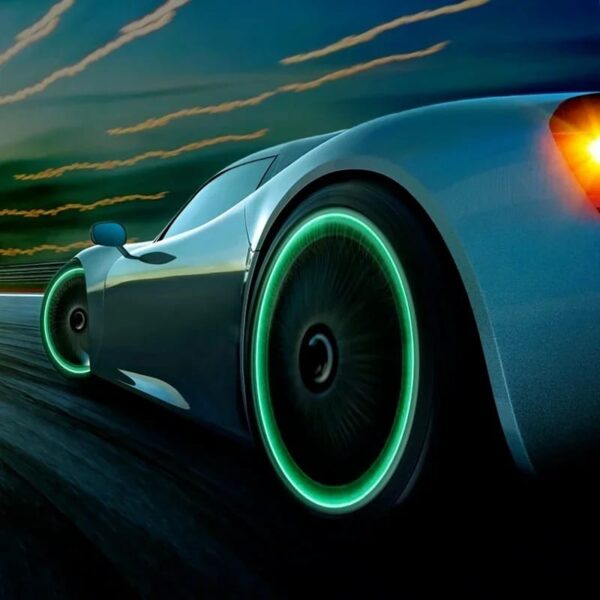 luminous valve motorcycle bicycle bike car wheel tyre hub cap fluorescent night glowing luminous valve stem caps decor - Image 9