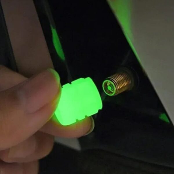 luminous valve motorcycle bicycle bike car wheel tyre hub cap fluorescent night glowing luminous valve stem caps decor - Image 11