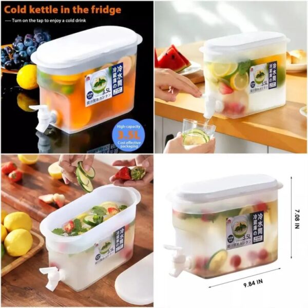 3.5 litre cold kettle with tap fridge and chilled drink dispenser - Image 2