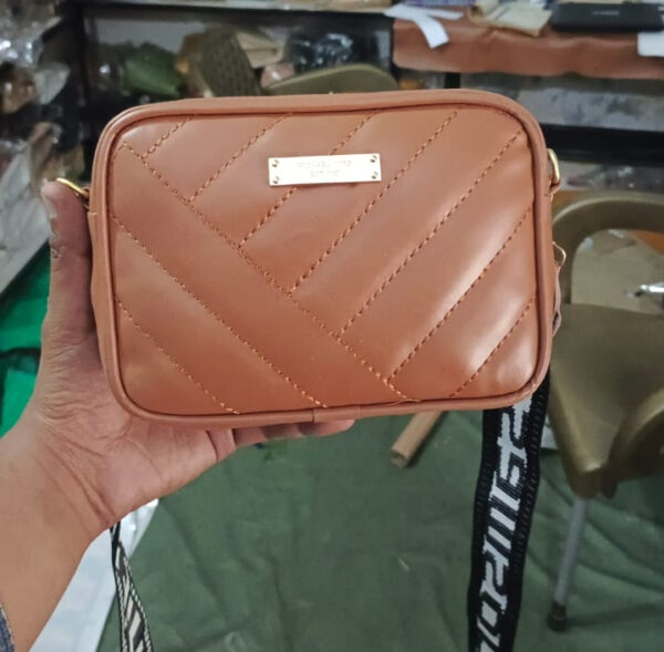 leather square shoulder bag | pu leather shoulder bag for women, girls | fashion women's shoulder bag - Image 12
