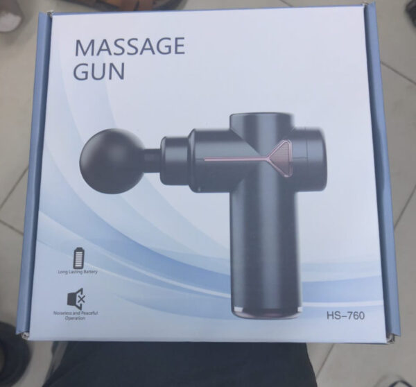 4 in 1 multi-function vibration massage gun professional ultra quiet pain relief whole body massagers with 4 heads and different level of speeds (random colors) - Image 5
