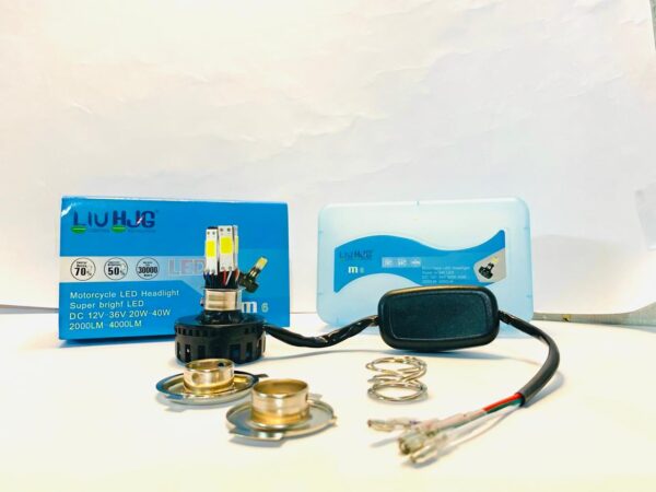 m6 led light type motorcycle led headlight  all kinds of bike even car (dc 12v 36v 20w 40w 2000lm 4000lm) - Image 4